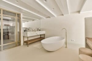 Badkamer gietvloer design